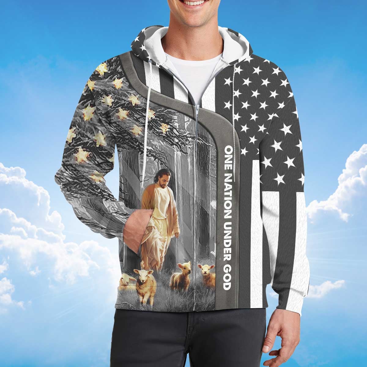 america-one-nation-under-god-zipper-hoodie-jesus-and-lamb-zipper-hoodie