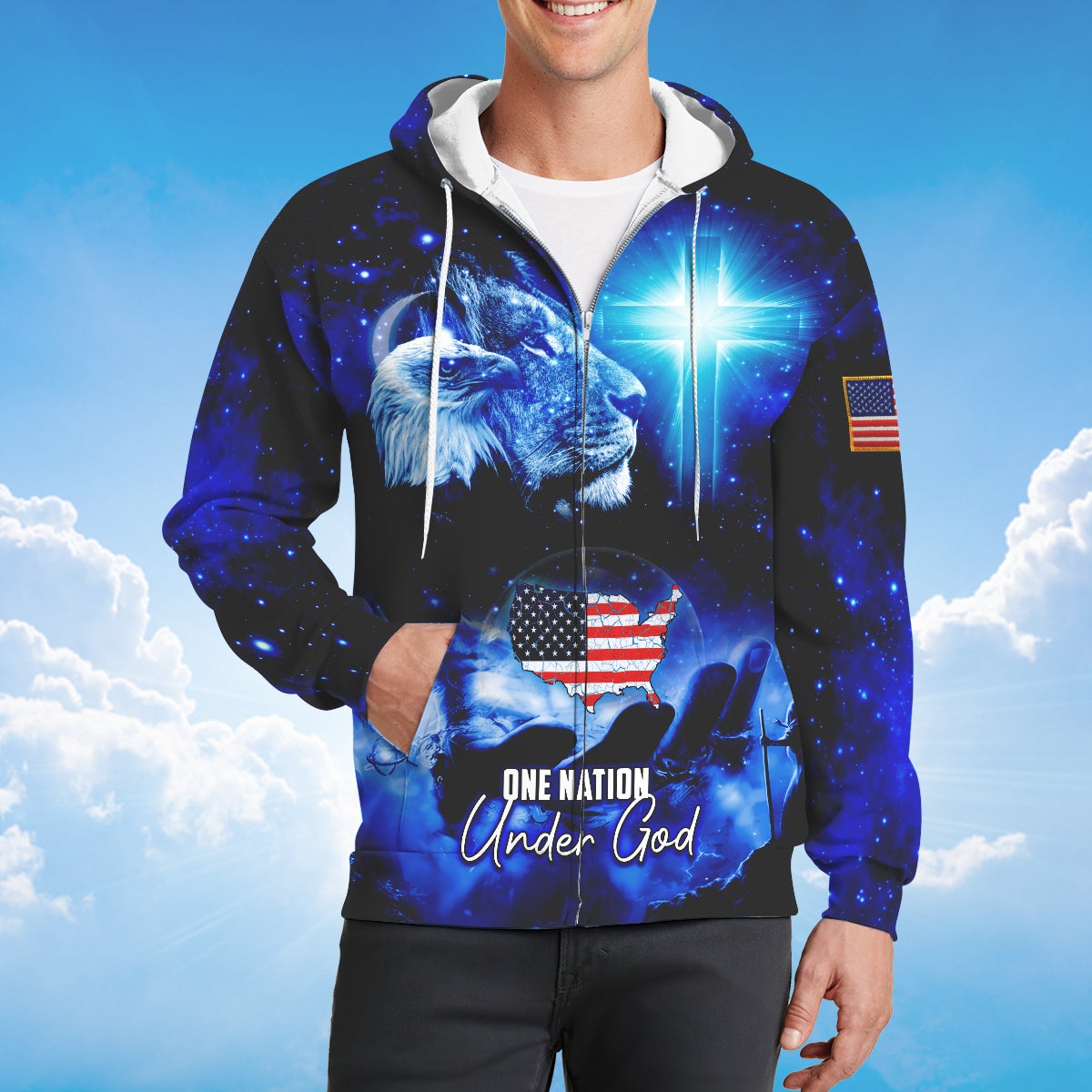 america-one-nation-under-god-zipper-hoodie