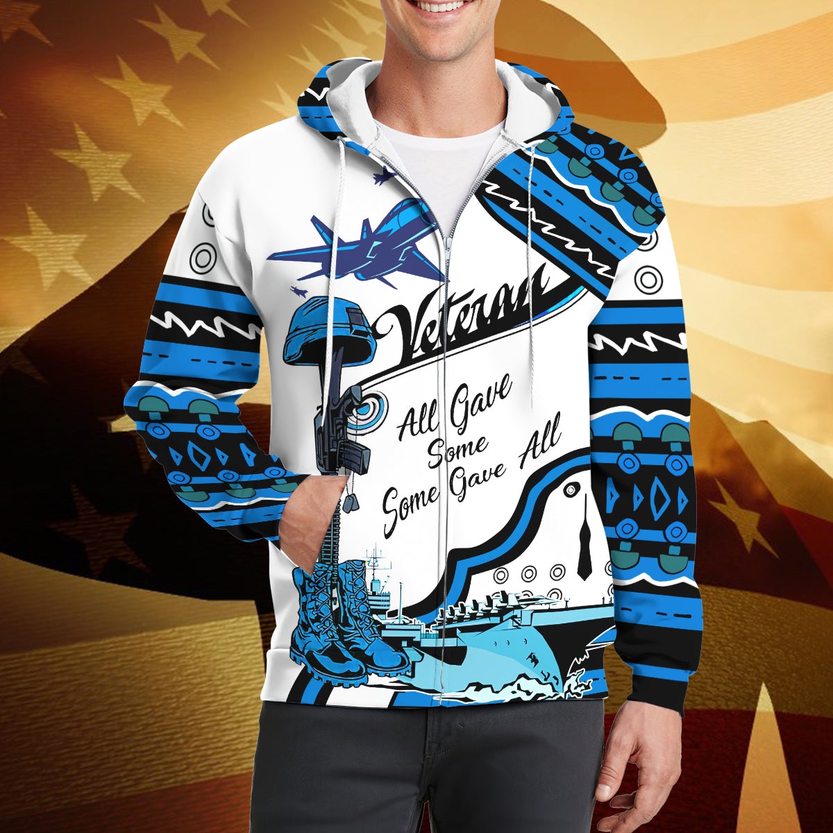 all-gave-some-some-gave-all-3d-zipper-hoodie-veteran-shirt