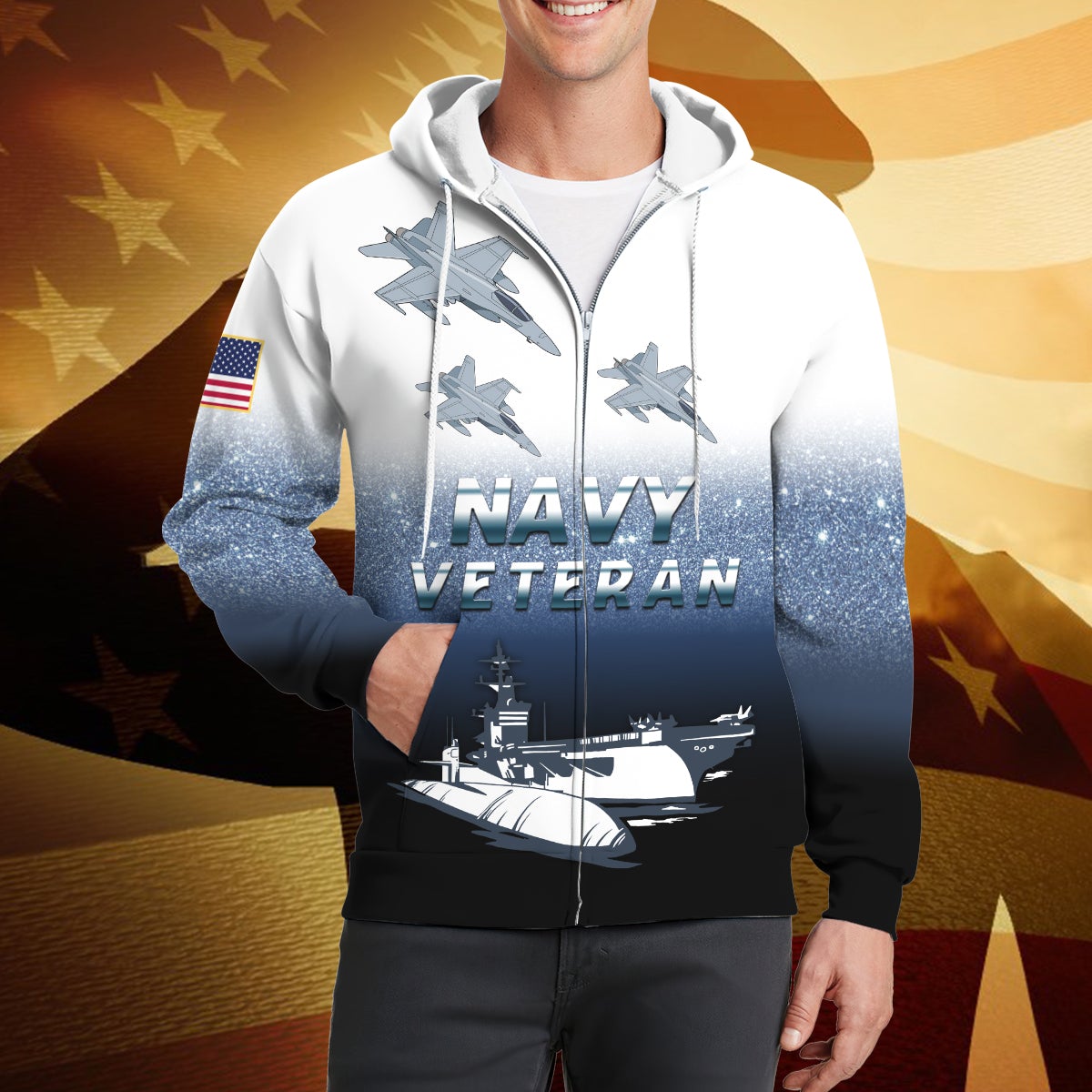 all-gave-some-some-gave-all-3d-zipper-hoodie-navy-veteran-gift