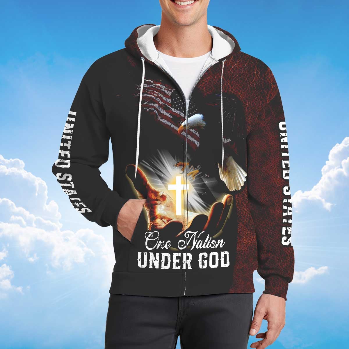 america-under-god-zipper-hoodie