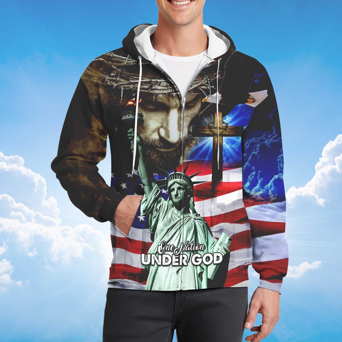 america-under-god-statue-of-liberty-zipper-hoodie