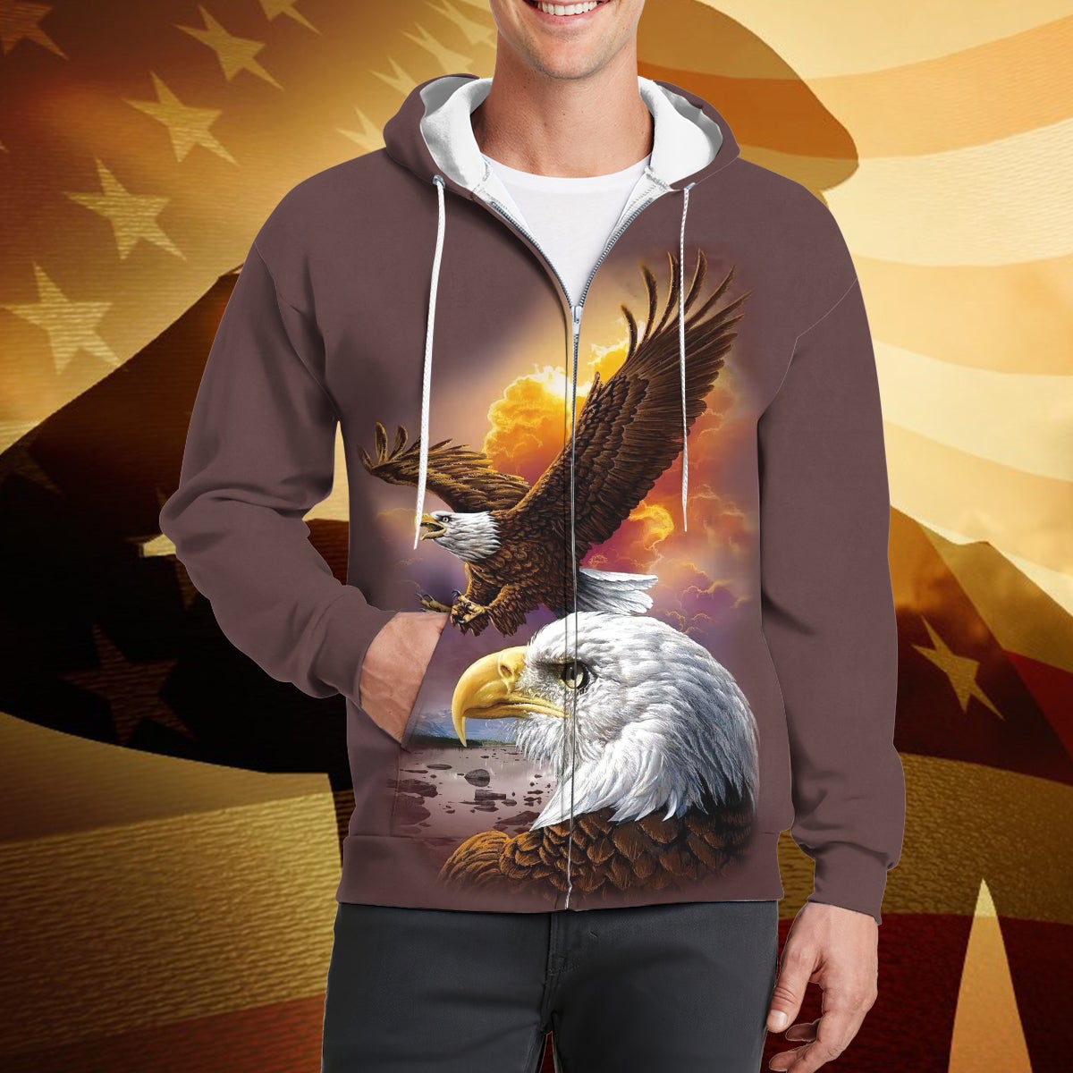 america-and-eagle-3d-zipper-hoodie